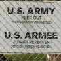 Hinweis Schild der U.S Army 